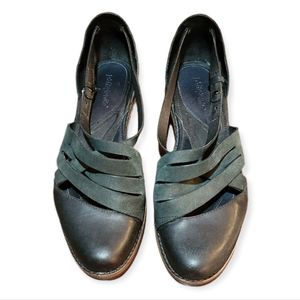 Patagonia Addie Weave Black Leather Flats